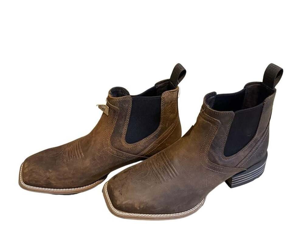 Ariat Hybrid Low Boy Chelsea Boot Size 10.5EE Brown Leather